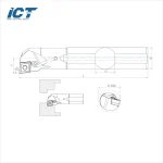 هلدر داخل تراش آب صابونی CNMG خور A-PCLNR/L برند SMOXH - Image 2