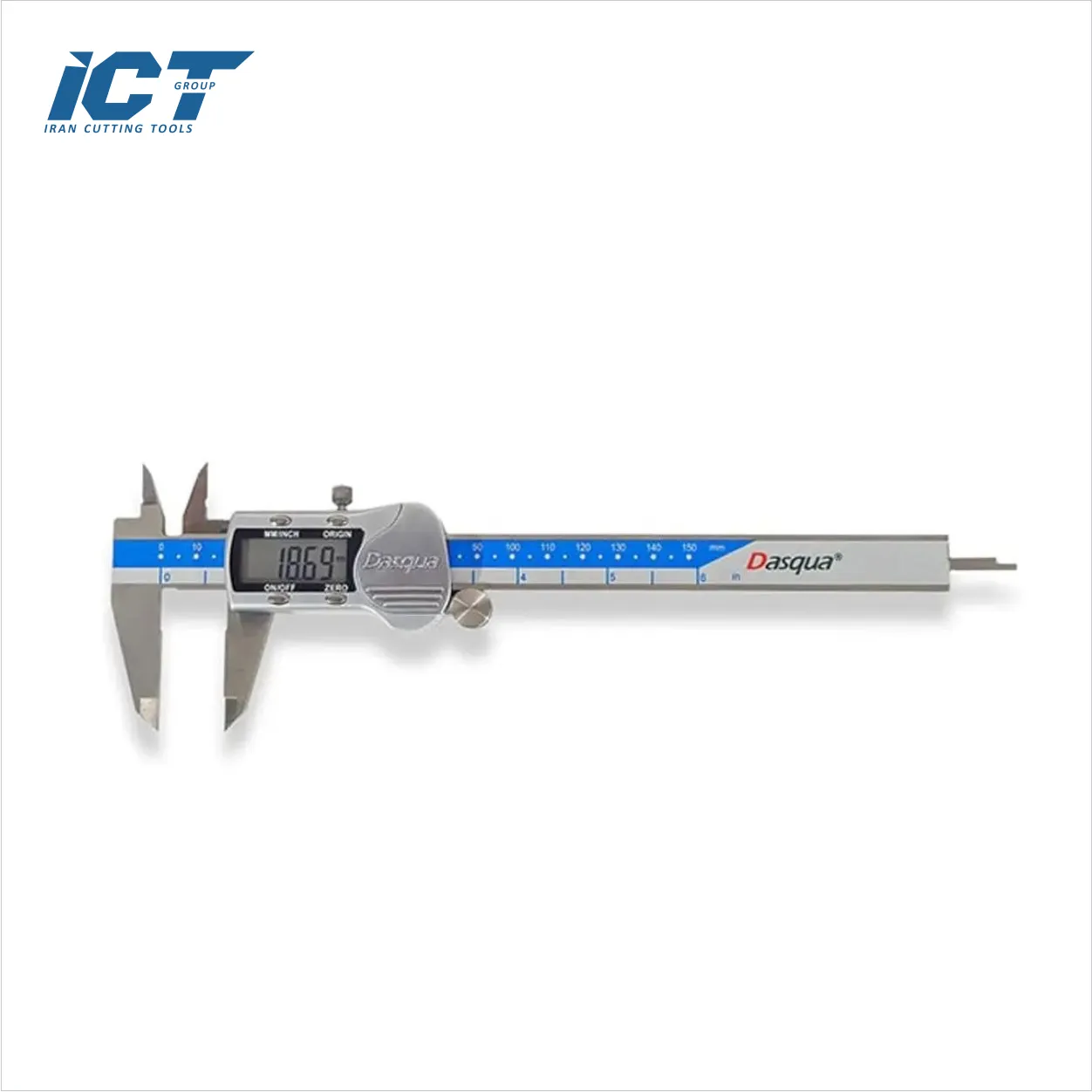 dasqua4 کولیس دیجیتال 30 سانتی متر 9115-2117 فلزی صفحه نمایشگر بزرگ چهار دکمه برند DASQUA - Image 1